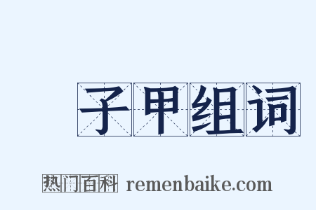 鎖子甲组词是什么意思的图片